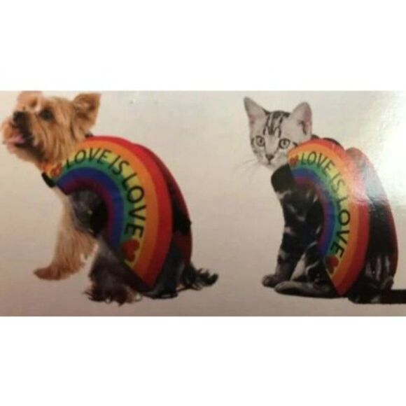 ‎Rainbow Pet Costume-XL-Pride - Picture 5 of 6